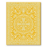 Ornate Yellow Persian Medallion Area Rug