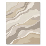 Abstract Area Beige and Neutral Beige Neutral Abstract Wave Area Rug