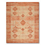 Terracotta Southwestern Terracotta Geometric Southwestern Area Rug