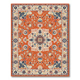Traditional Persian Traditional Persian Red Medallion Area Rug