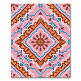 Ornate Pink Persian Motif Area Rug