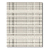Neutral Beige Gray Plaid Check Area Rug