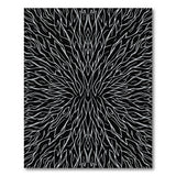 Black White Radiating Lines Geometric Area Rug