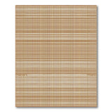 Tan and Beige Striped Woven Area Rug
