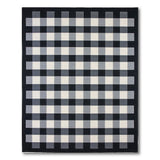 Black and White Black White Checkered Gingham Area Rug