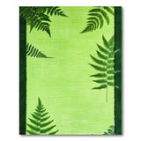 Lush Fern Border Green Area Rug