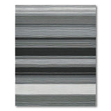 Geometric Modern Grey Striped Area Rug