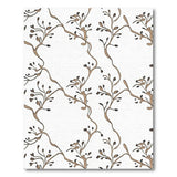 Delicate Beige Vine Floral Area Rug