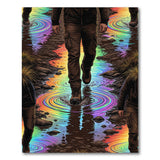 Rainbow Ripple Multi-Color Area Rug