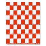 Geometric Modern Bold Red White Checkered Area Rug