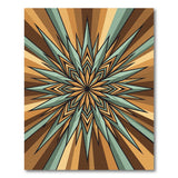 Multi-color and Patterns Radiant Starburst Geometric Area Rug