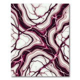 Purple Marble Vein Abstract Area Rug