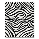 Black and White Boho Chic Bold Zebra Stripe Black White Area Rug