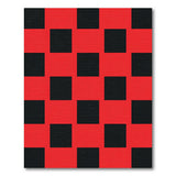 Bold Red Black Checkered Red Area Rug