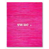 Vibrant Pink Striped Woven Area Rug