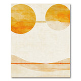 Abstract Orange Sunglasses Area Rug