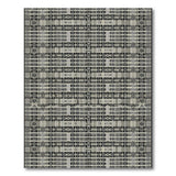Intricate Black White Geometric Woven Area Rug