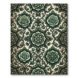 Emerald Rose Floral Vintage Area Rug
