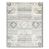 Grey Heritage Tribal Geometric Rug