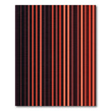 Bold Red Black Vertical Stripe Rug