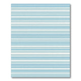 Blue and White Striped Coastal Area Rug
