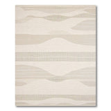 Beige and Neutral Abstract Area Abstract Beige Wave Area Rug
