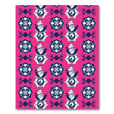 Pink Monocle Peacock Skull Mandala Rug