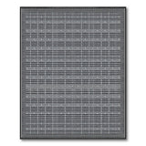 Black White Geometric Mesh Area Rug