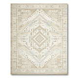 Beige and Neutral Geometric Beige Southwestern Geometric Area Rug