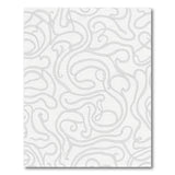 Grey Grey Swirling Abstract Area Rug