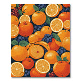 Vibrant Citrus Fruit Medley Area Rug