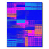 Vibrant Geometric Multi-Color Patchwork Rug