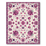 Exquisite Pink Floral Persian Area Rug
