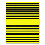 Yellow Bold Yellow Black Striped Area Rug