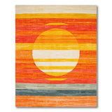 Sunset Sun Striped Area Rug