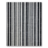 Bold Vertical Geometric Modern Bold Black White Vertical Striped Area Rug