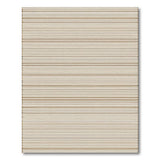 Beige and Neutral Beige Tan Striped Woven Area Rug