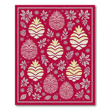 Red Pineapple Tribal Fruit Rug