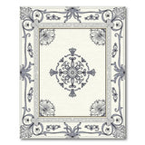 Grey Ornate Grey Floral Medallion Area Rug