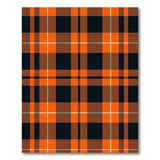 Orange Bold Orange Black Buffalo Plaid Area Rug
