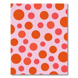 Vibrant Pink Polka Dot Area Rug