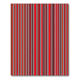 Bold Red Black Gold Vertical Stripe Rug