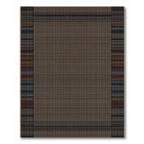 Geometric Modern Brown Tan Plaid Woven Area Rug