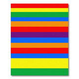 Geometric Modern Multi-color and Patterns Vibrant Rainbow Stripe Area Rug