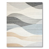 Grey Abstract Area Abstract Grey Wave Area Rug