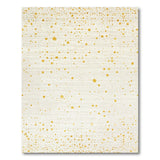 Gold Splatter Abstract Area Rug
