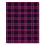 Purple Black Plaid Geometric Area Rug