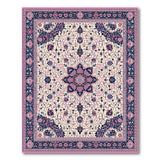 Pink Persian Floral Medallion Traditional Persian Area Rug