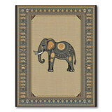 Tribal Mandala Elephant Area Rug
