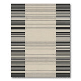 Modern Grey Vertical Striped Area Rug